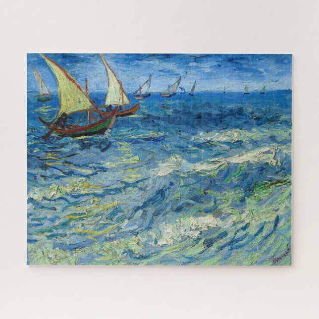 The Sea at Saintes-Maries by Vincent van Gogh Jigsaw Puzzle (Horizontal)