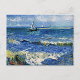 The Sea at Saintes Maries de la Mer, Van Gogh Post Postcard