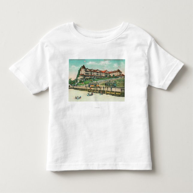 The Sea Beach Hotel from the Beach Toddler T-Shirt (Front)