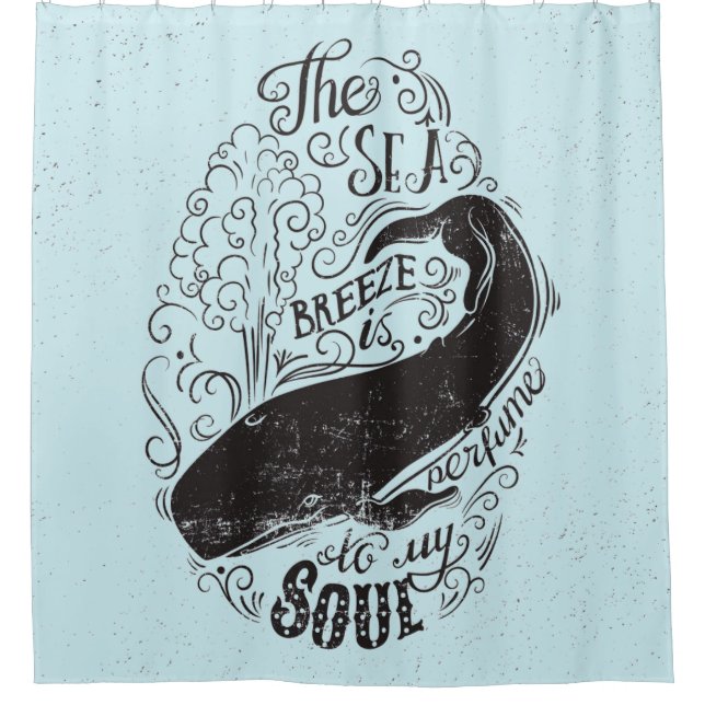 The Sea Breeze Is Perfume Shower Curtain (Front)