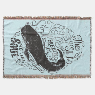 The Sea Breeze Is Perfume Throw Blanket