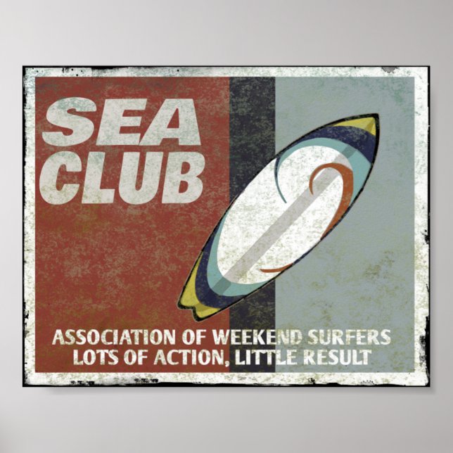The sea club Surfers Poster (Front)