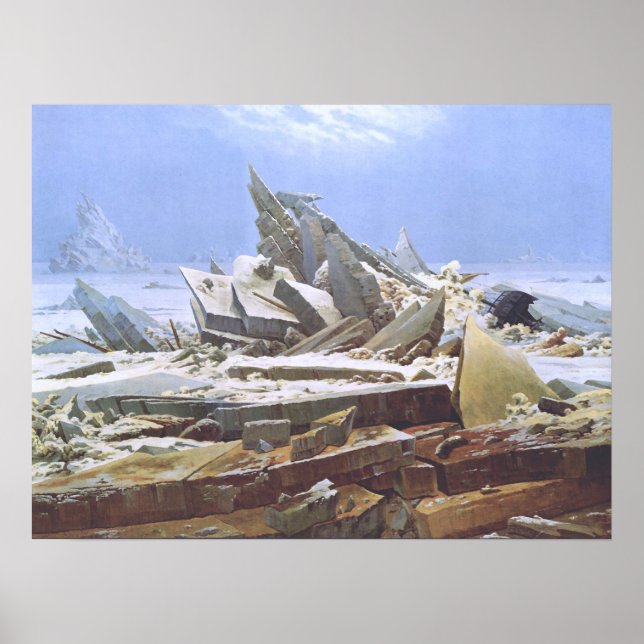 The Sea of Ice (Friedrich 1824) Poster (Front)