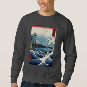 The Sea off Satta in Suruga Province, Hiroshige Sweatshirt