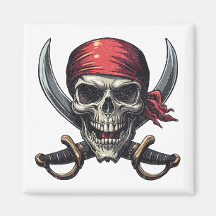 The Sea Pirate Tavern - Skull n Bones Magnet