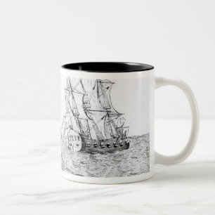 The Sea Serpent Two-Tone Coffee Mug