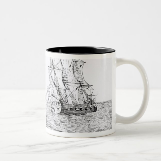 The Sea Serpent Two-Tone Coffee Mug (Right)