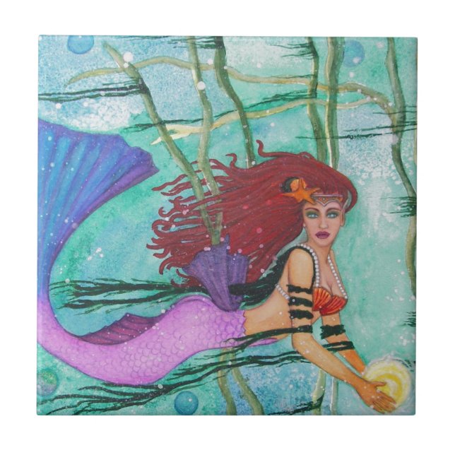 The Sea Sphere Ceramic Tile (Front)