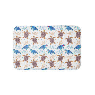 The Sea Turtle Pattern Bath Mat
