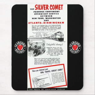 The Seaboard RailRoad Silver Comet Train Mouse Pad
