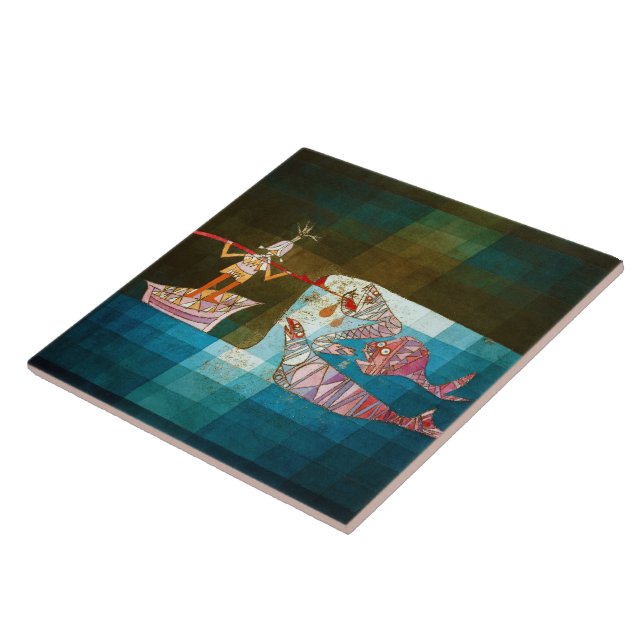 The Seafarers, Paul Klee Ceramic Tile (Side)