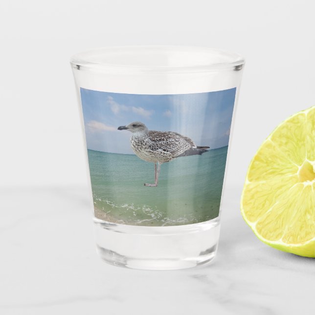 The seagulls shot glass (Front)