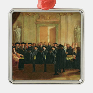The Seal Held by Louis XIV before Members Metal Tree Decoration