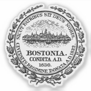 The Seal of Boston, Massachusetts, USA