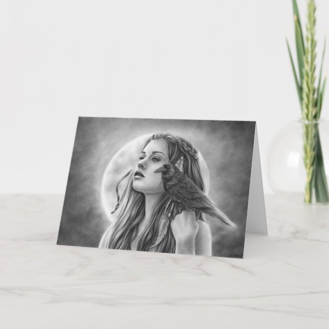 The Search Raven Greeting Card (Front)