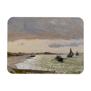 The Seashore at Sainte-Adresse, 1864 Magnet