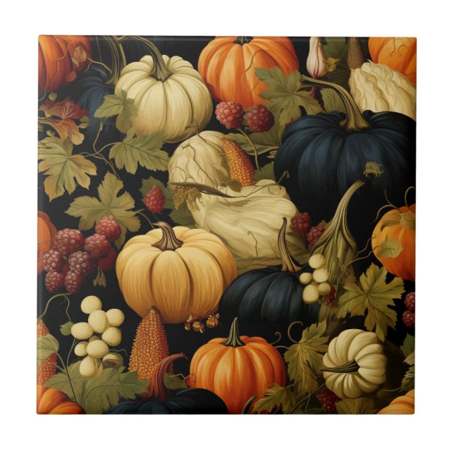 The Season Autumn Ceramic Tile (Front)