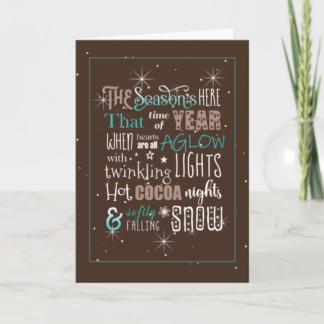 The Season Christmas Poem ID593 Card (Front)