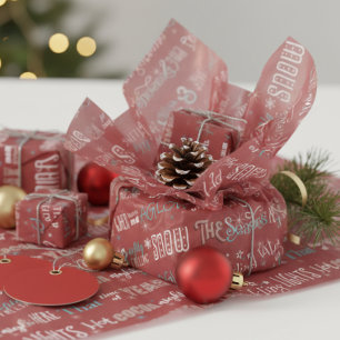 The Season Christmas Poem Pattern ID593 Tissue Paper