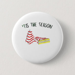 The Season Christmas Tree 6 Cm Round Badge