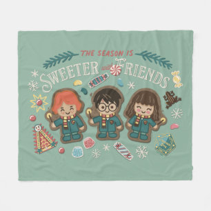 The Season is Sweeter with Friends Fleece Blanket