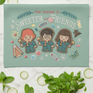 The Season is Sweeter with Friends Tea Towel