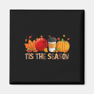 The Season Leopard Pumpkin Bowling Halloween Fall  Magnet