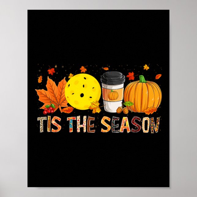 The Season Leopard Pumpkin Picklell Halloween Fall Poster (Front)