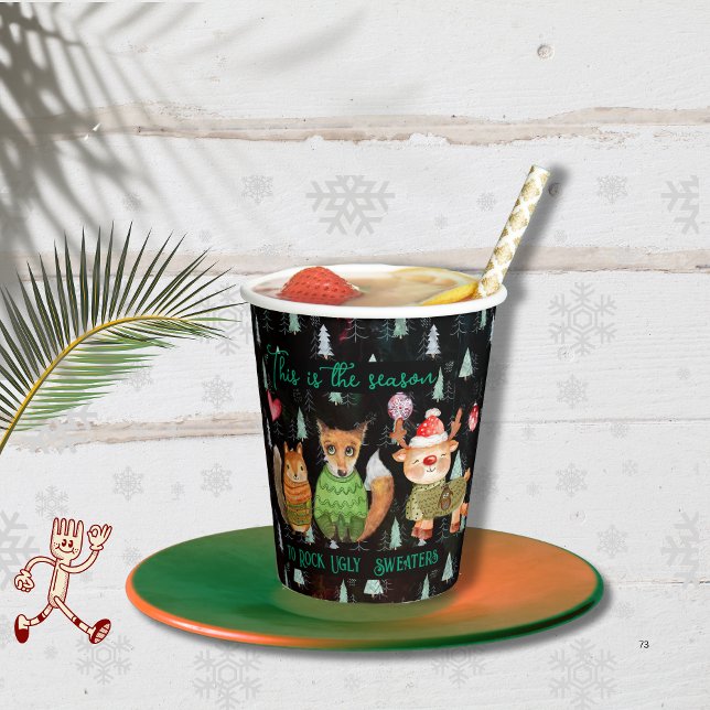 The Season to Rock Ugly Sweaters Paper Cups (The Season to Rock Ugly Sweaters Paper Cups)