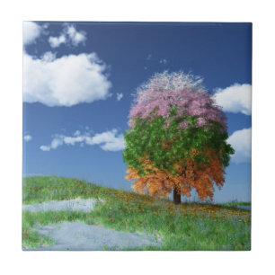 The Season Tree Decorative Tile / Trivet