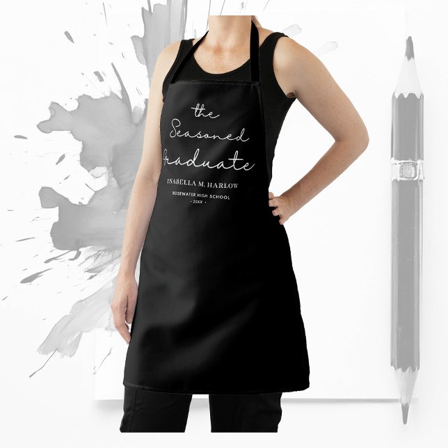 The Seasoned Graduate Personalised Apron (Creator Uploaded)