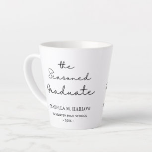 The Seasoned Graduate Personalised Latte Mug