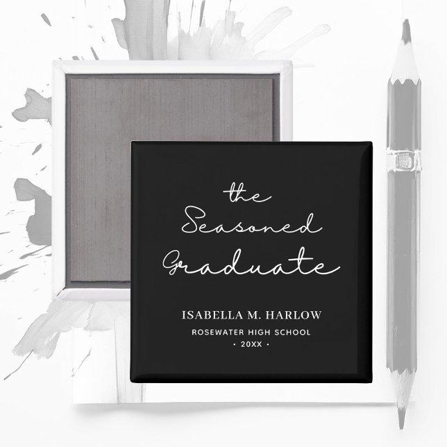 The Seasoned Graduate Personalised Magnet (Creator Uploaded)