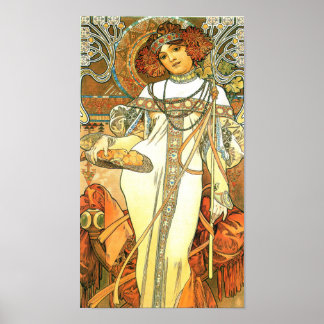 The Seasons: Autumn - Alphonse Mucha (1900) Poster