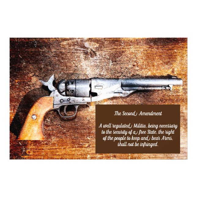 The Second Amendment To the US Constitution Photo Print (Front)