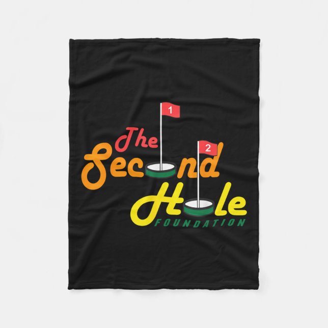 The Second Hole Foundation Funny Apparel  Fleece Blanket (Front)