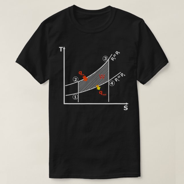 The Second Law of Thermodynamics Diagram  T-Shirt (Design Front)