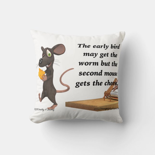 The Second Mouse Gets The Cheese Cushion (Front)