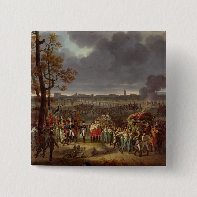 The Second Siege of Mantua 15 Cm Square Badge (Front)