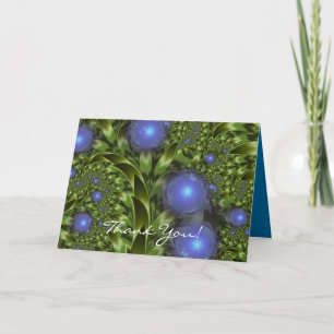 The Secret Garden Blue Flowers Card