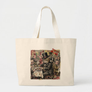 The 'Secret life of Cats' Weird Feline History Large Tote Bag