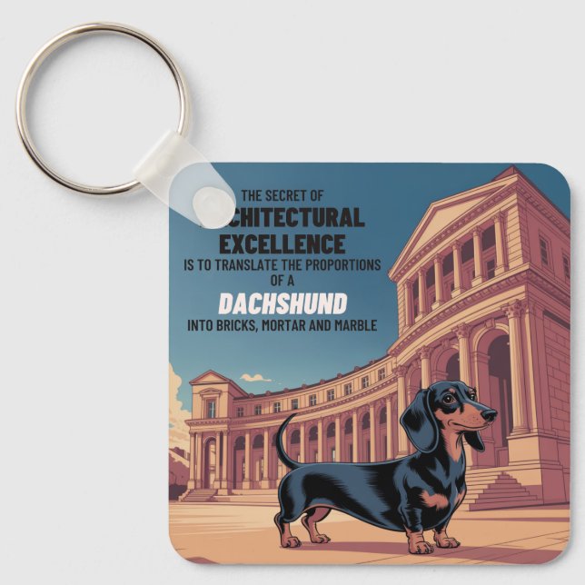 The Secret Of Architectural Excellence Key Ring (Front)