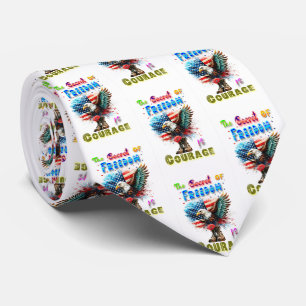 The Secret Of Freedom Is Courage Tie