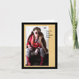 The secret of keeping brownies fresh Greeting Card
