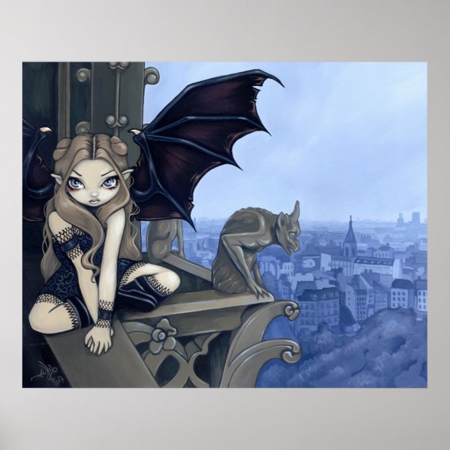 The Secret of Notre Dame gothic fairy Art Print (Front)