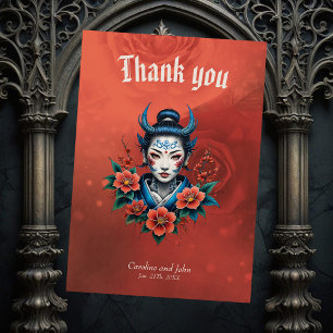 The secret of pale beauty, thank you card