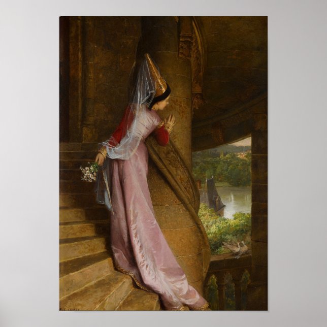 The Secret Rendezvous, by Pierre-Charles Comte Poster (Front)