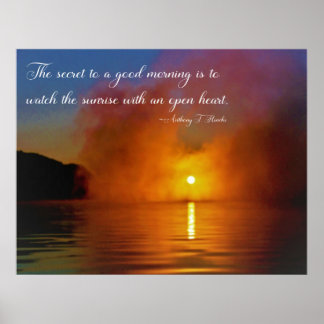 The Secret to a Good Morning on Ohio River Poster