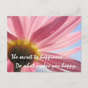 The Secret to Happiness Postcard