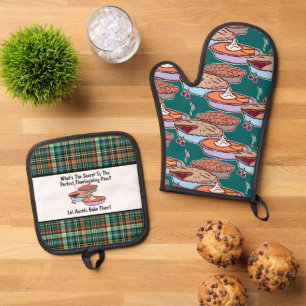 The Secret to the Perfect Thanksgiving Pies  Oven Mitt & Pot Holder Set